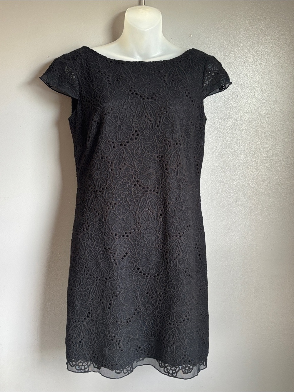 Lilly Pulitzer Black Floral Lace Dress * sz 4 *